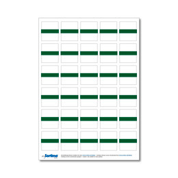 Étiquettes pour bacs vertes, 30 pcs (1 planche)