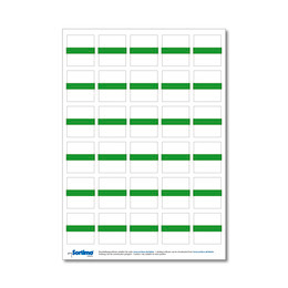 Étiquettes pour bacs vert clair, 30 pcs (1 planche)